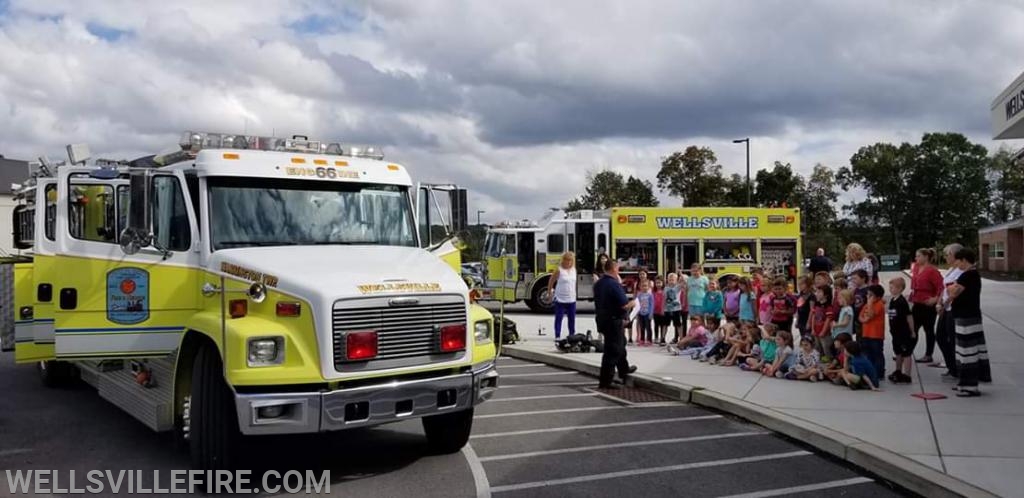 Fire Prevention at Wellsville Elementary School  and local daycare's - 10/10/18