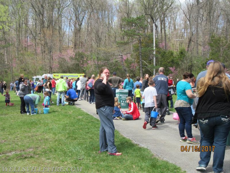 Line for Peanut Butter Eggs from the Lion's Club at the Annual Egg Hunt
Photo by Stacy Shank 4-15-17
Gifford Pinchot Quaker Race Day Use Area