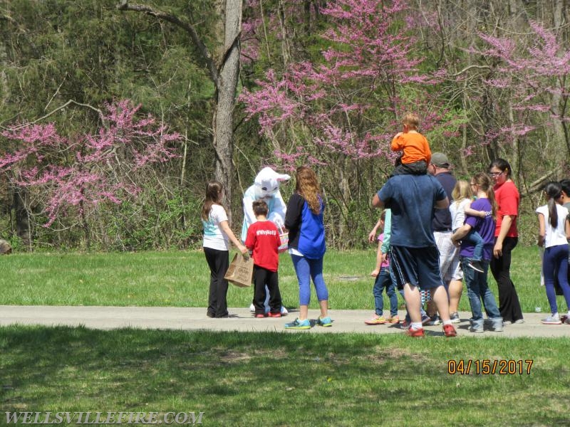 The Easter Bunny at the Annual Egg Hunt
Photo by Stacy Shank 4-15-17
Gifford Pinchot Quaker Race Day Use Area