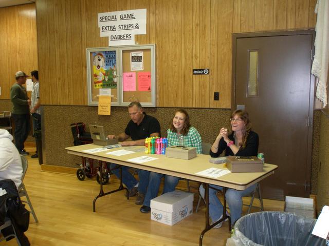 Meat Bingo on 11-17-12, photo by Connie Ehrhart