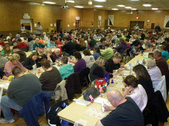 Meat Bingo on 11-17-12, photo by Connie Ehrhart