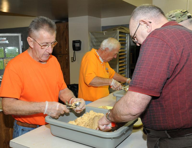 Volunteers making Easter Eggs on Monday, February 29, 2016.  photos by Curt Werner