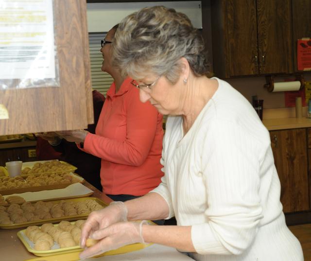 First Monday in making Easter Eggs.  photos by Curt Werner.