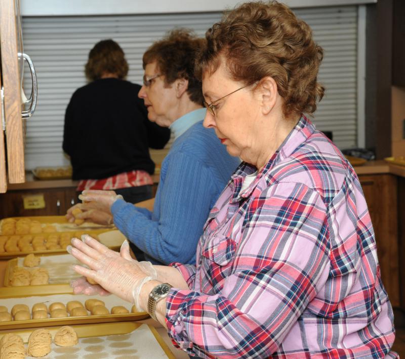 Making peanut butter Easter Eggs on Monday, March 9.