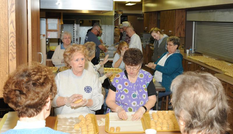 Making peanut butter Easter Eggs on Monday, March 9.