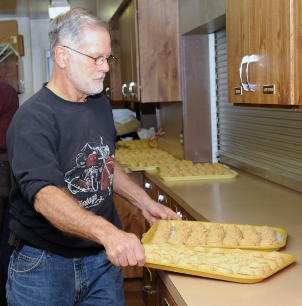 Volunteers making Easter Eggs on Monday, February 29, 2016.  photos by Curt Werner