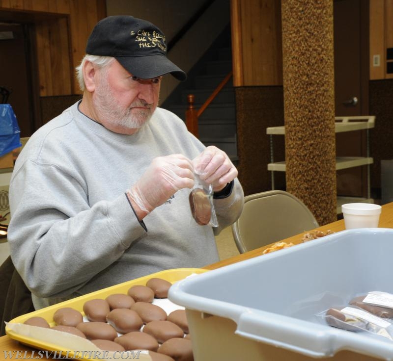 Making Peanut Butter Easter Eggs on Monday, February 13. Photos by Curt werner