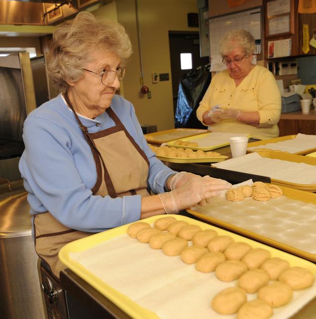 First Monday in making Easter Eggs.  photos by Curt Werner.