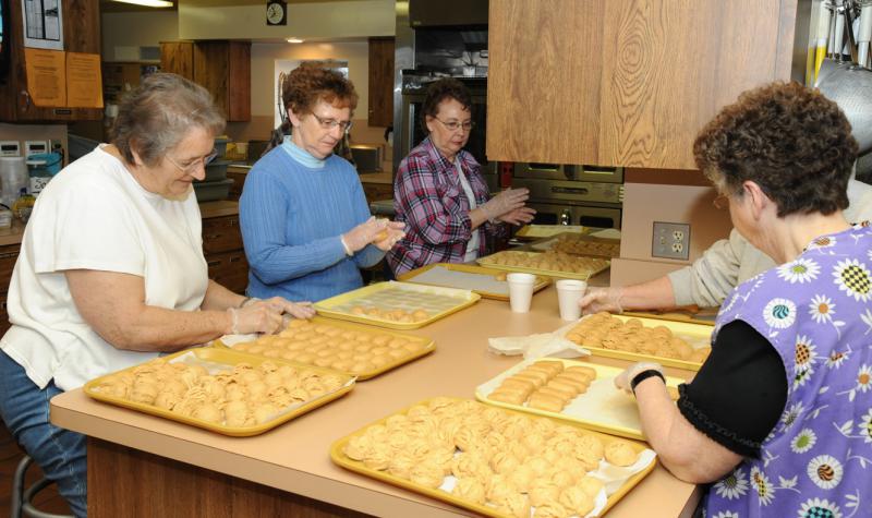 Making peanut butter Easter Eggs on Monday, March 9.