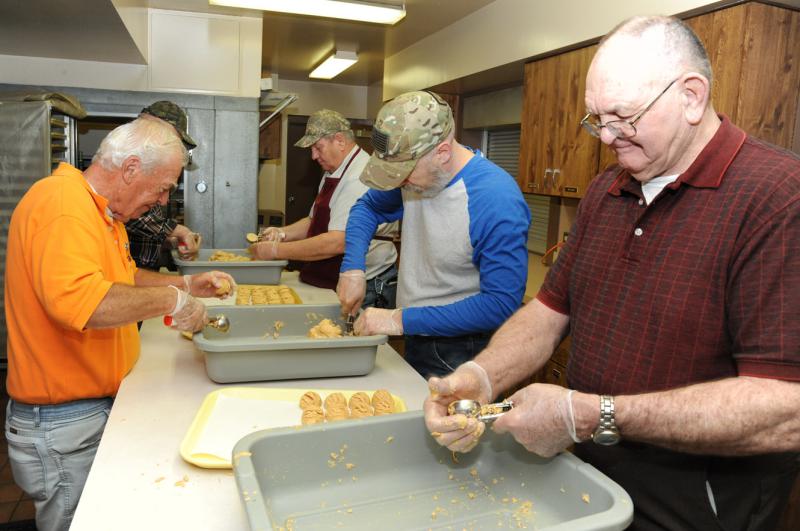 Volunteers making Easter Eggs on Monday, February 29, 2016.  photos by Curt Werner