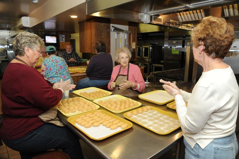 Volunteers making Easter Eggs on Monday, February 29, 2016.  photos by Curt Werner