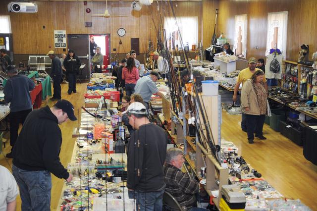 Fishing flea market on Saturday and Sunday.  phots by Curt Werner