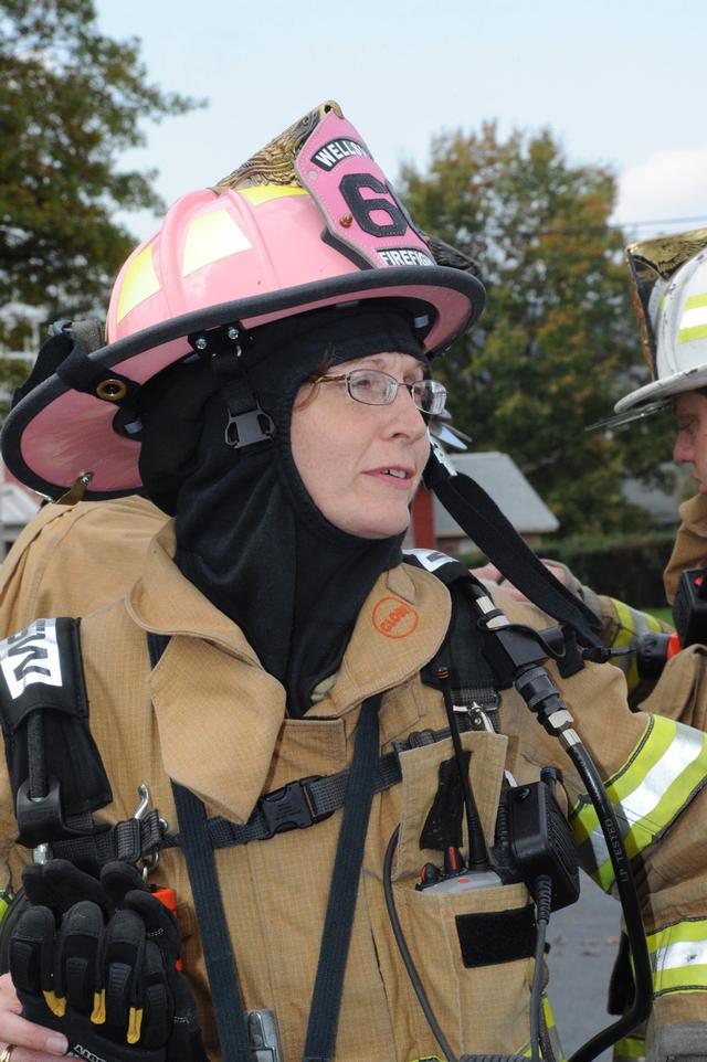 Wellsville Elementary School has fire drills with Wellsville Fire Company during Fire Prev. week by Curt Werner